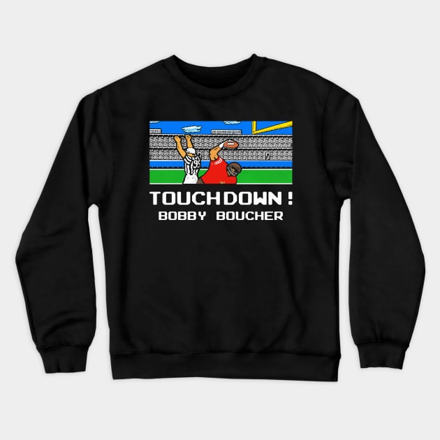 Tecmo Bobby Boucher Touchdown Crewneck Sweatshirt by darklordpug